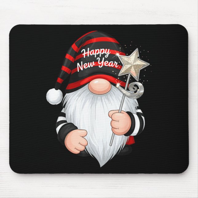 Fun Nye Gnome Shirts For Women, Happy New Year 202 Mouse Mat (Front)