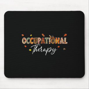 Fun Occupational Therapy Pumpkin Autumn Tree Fall Mouse Mat