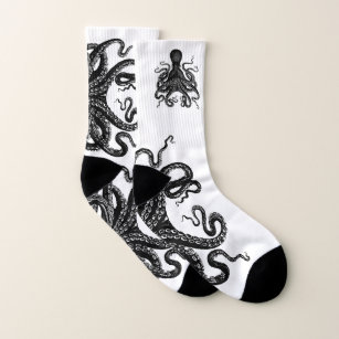 Fun Octopus Kraken steampunk ocean tentacle sea Socks