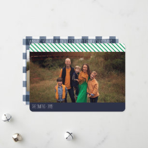 Fun Old Fashioned Family Christmas Photo Collage Holiday Card