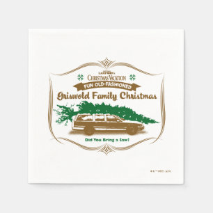 Fun Old-Fashioned Griswold Family Christmas Napkin
