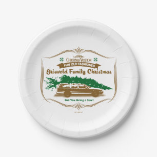 Fun Old-Fashioned Griswold Family Christmas Paper Plate