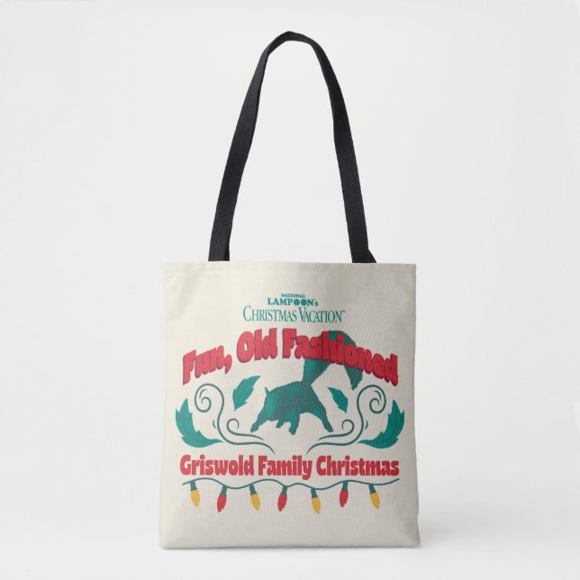 Fun, Old Fashioned Griswold Family Christmas Tote Bag (Front)