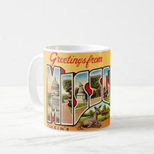 Fun Old Missouri Greeting Postcard Mug