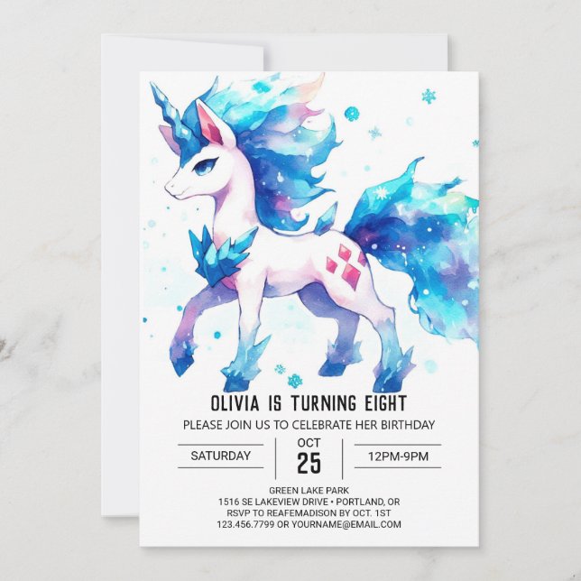 Fun Online Horse Birthday Invitation (Front)