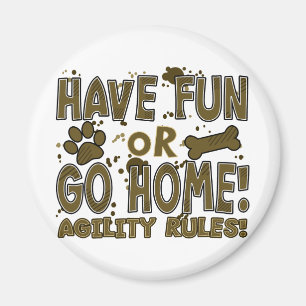 Fun or Home Dog Agility Magnet