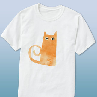Fun Orange Cat T-Shirt