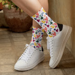 Fun Orange Green Pink Blue Red Heart Art Pattern Socks<br><div class="desc">pastel blush pink,  light and dark blue,  coral orange,  mint green,  and yellow coloured Valentine love hearts pattern on a white background. Unique Valentine's Day gift,  birthday or Christmas present for the love of your life,  for that sweet girlfriend,  cool boyfriend,  or teenage daughter.</div>