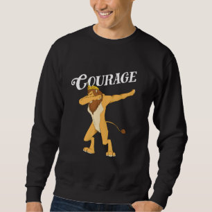 Fun Oz Cowardly Dabbing Lion Courage Shirt Art-Wiz