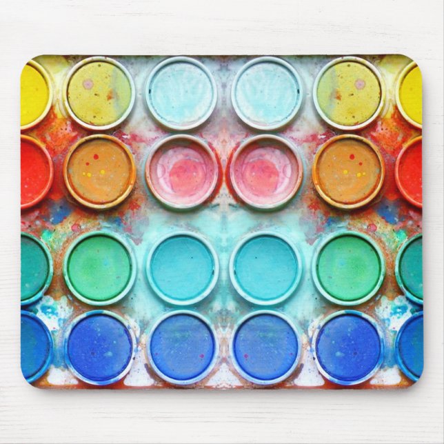 Fun paint colour box mouse mat (Front)