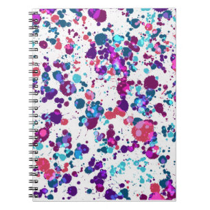 Fun Paint Splatter Notebook