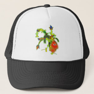 Fun  Painting Mask Tribal Face Trucker Hat