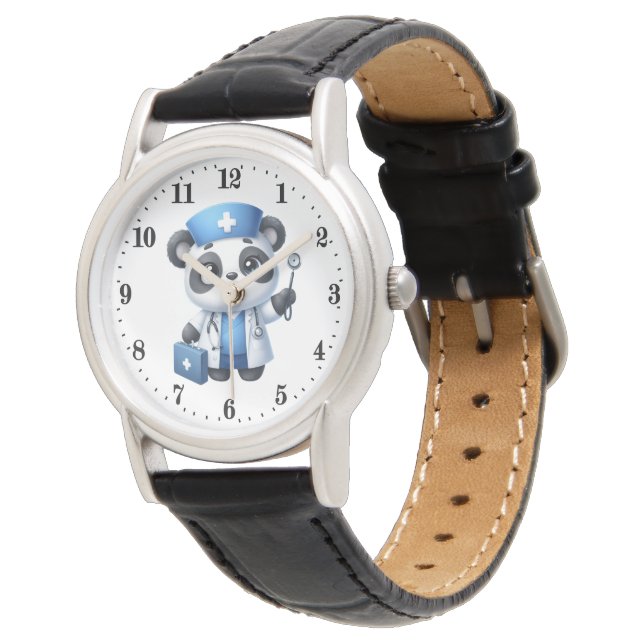 Fun  panda bear nurse  watch (Angled)