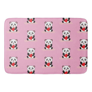 Fun Panda Graphic Bathroom Mat