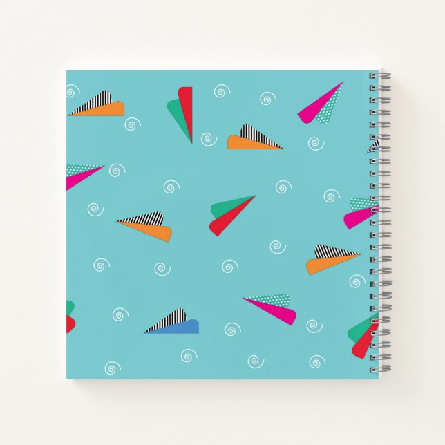Fun paper plane writing notebook (Back)
