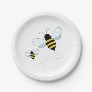 Fun Paper Plate Bees Baby Shower Decor