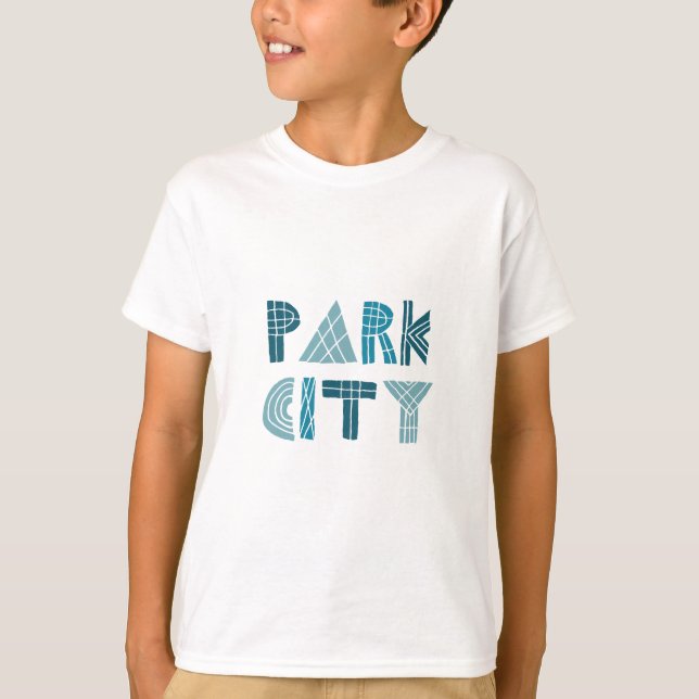 fun park city utah text T-Shirt (Front)