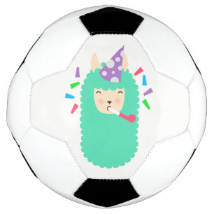 Fun Party Emoji Llama Football