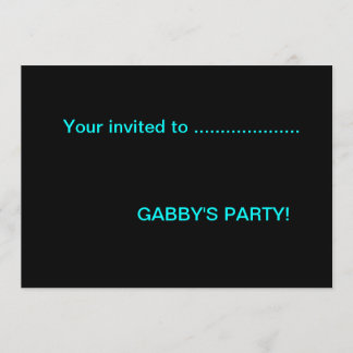 fun party invitation