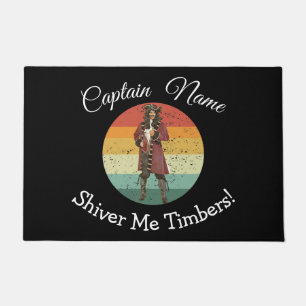Fun Party Red Pirate Doormat