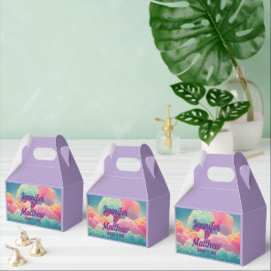 Fun Pastel Cotton Candy Clouds Favour Box