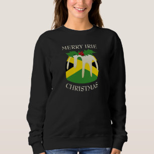 Fun Patriotic   JAMAICA FLAG   Christmas Pudding Sweatshirt