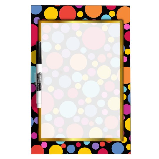 FUN PATTERN BUBBLE POLKADOT BOARD COLOR DRY ERASE