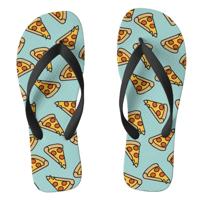 Fun Pepperoni Pizza Flip Flops (Footbed)