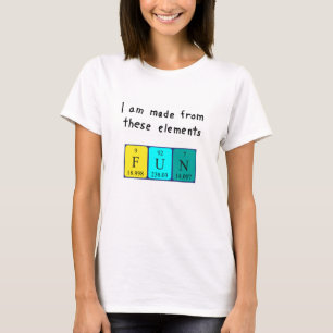 Fun periodic table word shirt