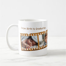 Fun Personalised 4-Photo Old Film Strip Graduation