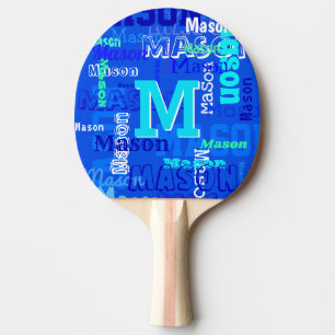 Fun Personalised and Monogrammed Ping Pong Paddle