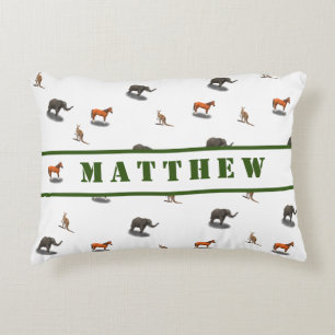 Fun Personalised Animal Themed Decorative Cushion