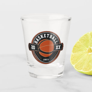 Fun Personalised Basketball Theme Shot Glass