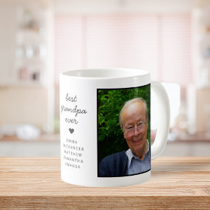 Fun Personalised Best Grandpa Ever Photo Coffee Mug
