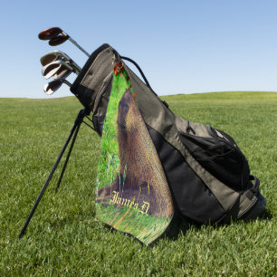 Fun Personalised Capybara Animal Golf Towel
