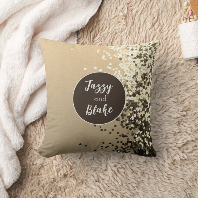 Fun Personalised Confetti Throw Pillow (Blanket)