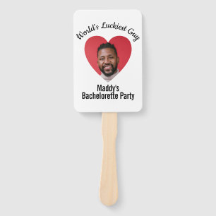 Fun Personalised Face on Stick Bachelorette Party  Hand Fan