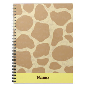Fun Personalised Giraffe Notebook