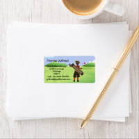 Fun Personalised Golfer on golf course
