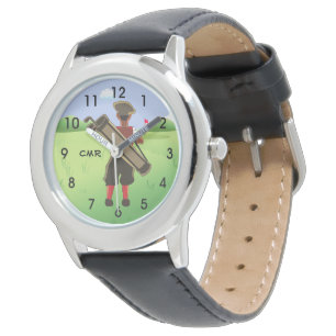 Fun Personalised Golfer on golf course Watch