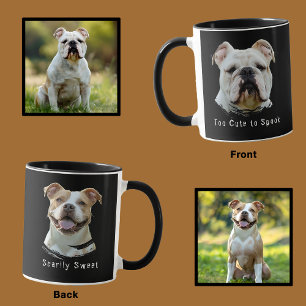 Fun Personalised Halloween Dog Photo Mug Too Cute 