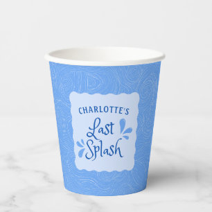 Fun Personalised "Last Splash" Bachelorette Party  Paper Cups