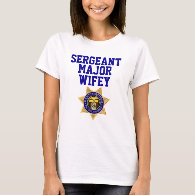 Fun Personalised Police/ Military Family Set T-Shirt (Front)