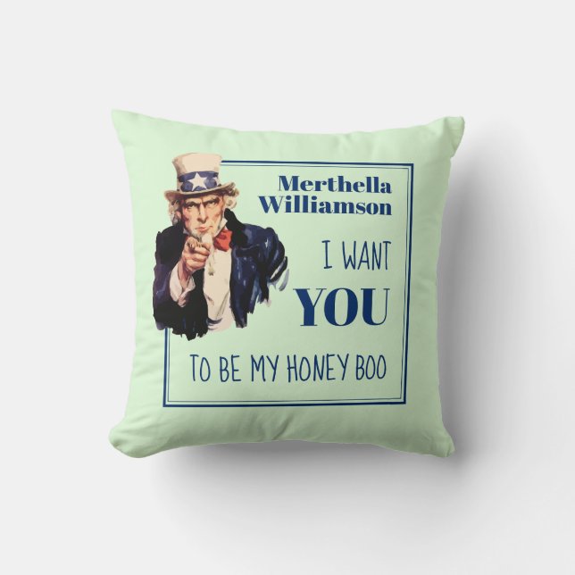 Fun Personalised Proposal Couple Cushion (Front)