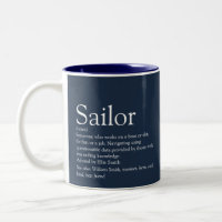 Fun Personalised Sailor Definition Navy Blue