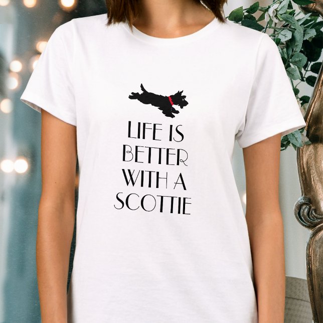 Fun Personalised Scottie Dog Saying T-Shirt (Creator Uploaded)
