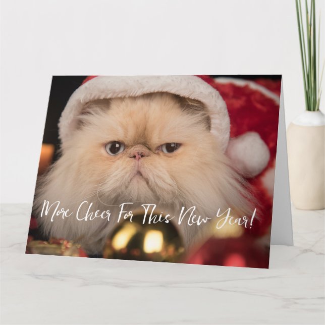 Fun Personalised Text & Image Christmas Thank You Card (Front)