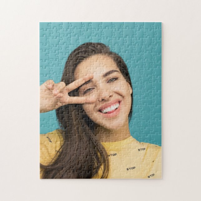 Fun Personalised Your Face Custom Photo Jigsaw Puzzle (Vertical)