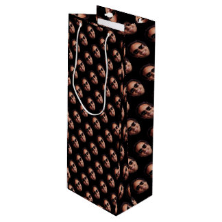 Fun Personalized Face Photo Wine Gift Bag