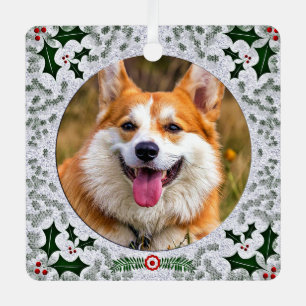 Fun Pet Photo Agnew Tartan Scottish Xmas Tree Metal Tree Decoration